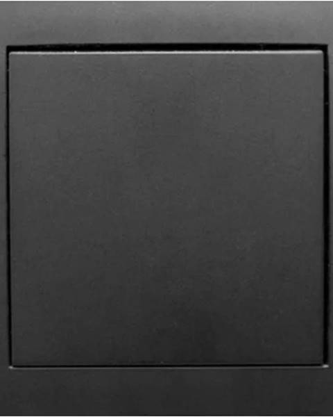 Prepínač single black mat 12DWP-1